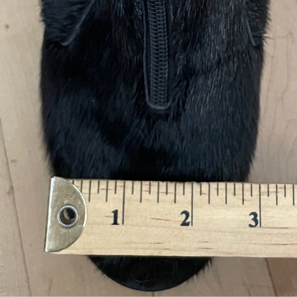 Vtg Pajar Black Seal Skin Genuine Shearling Lining Zip Ankle Boots - Sz 6.5 - Picture 14 of 14